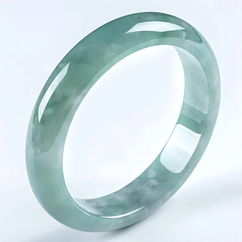 PUPAN Glutinous Jade Jadeite Bangles Women's-4