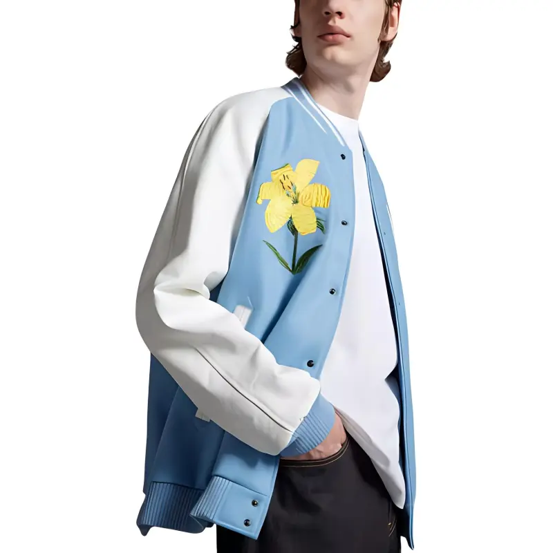 Fragment Design X Moncler X FRGMT Co-branded SS23 Baseball Jerseys Unisex Blue-1