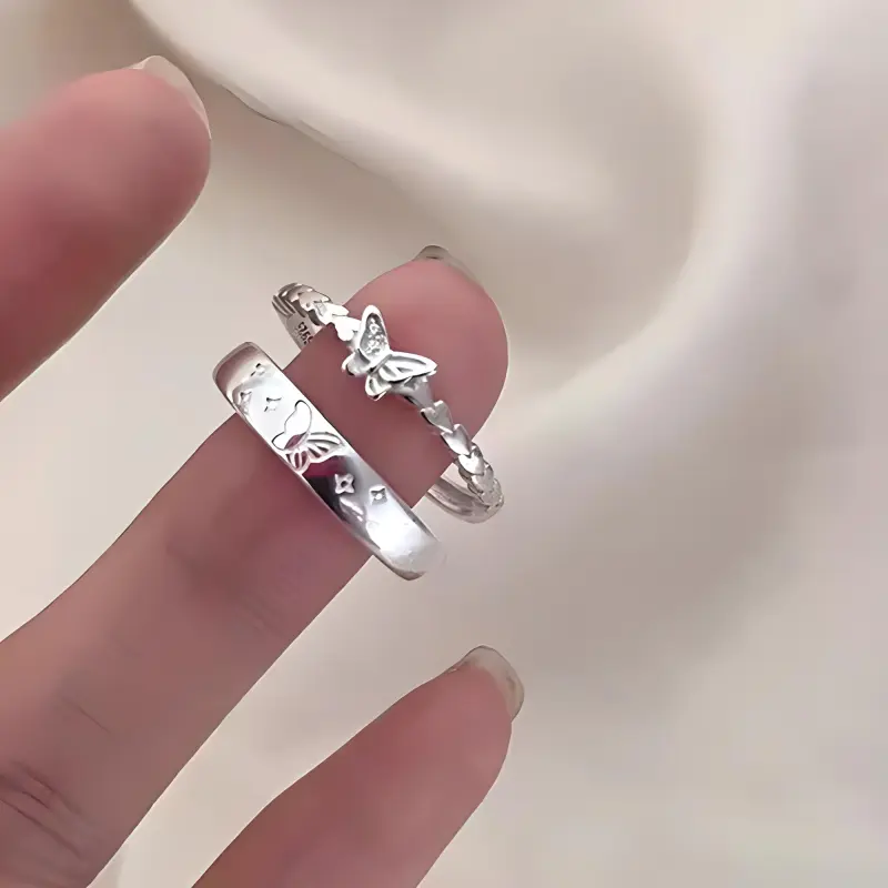 Zeroline S925 Silver Rings Unisex-3