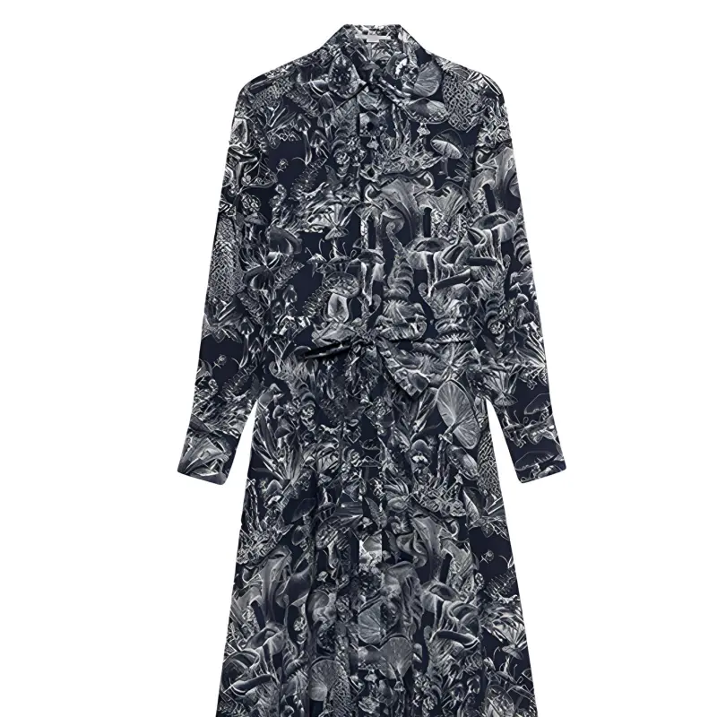 Stella McCartney FW23 Long-Sleeved Dresses Women's Black-4