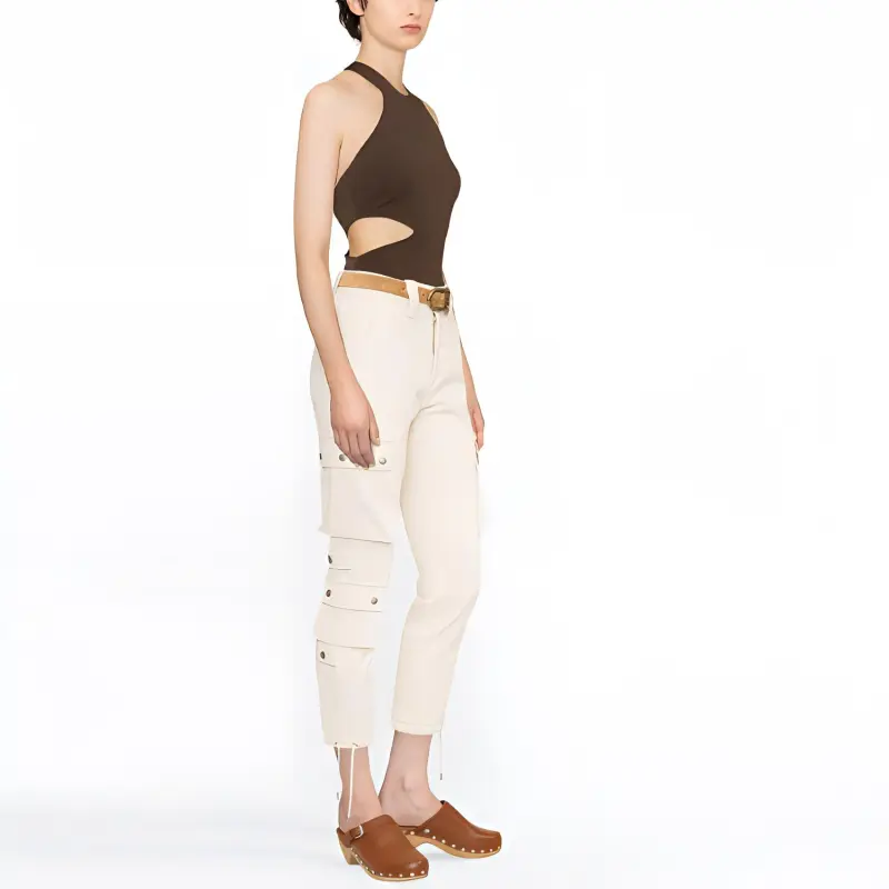 ISABEL MARANT Elodie Cargo Trousers-3