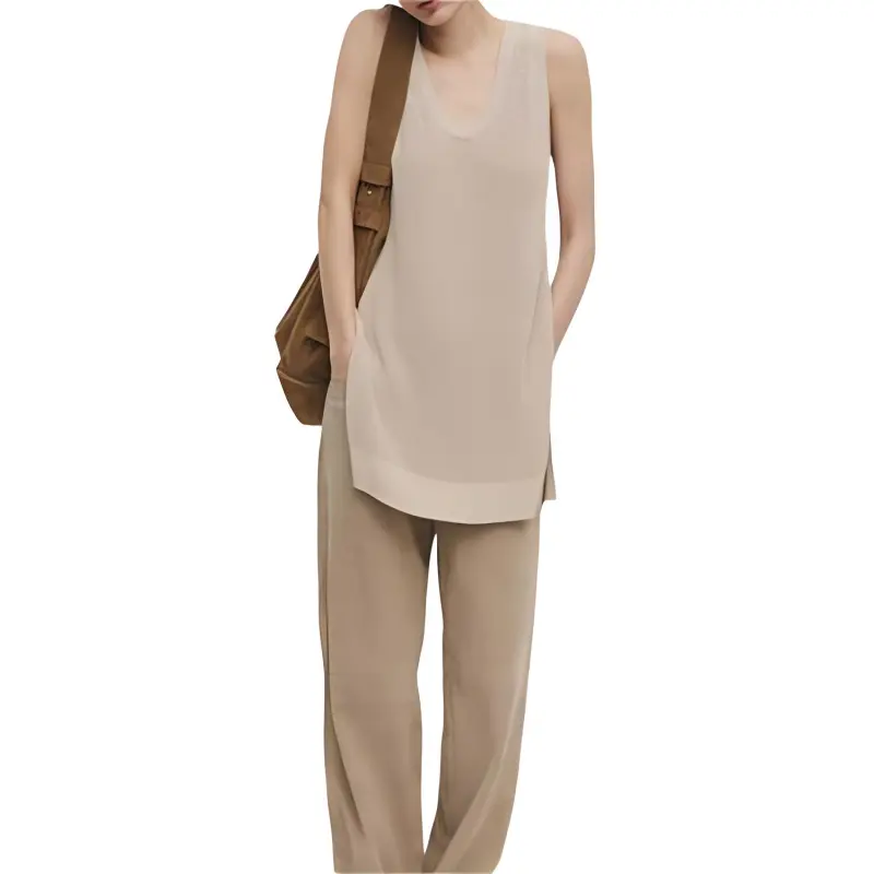 Massimo Dutti Tank Top Women's Light Brown-2