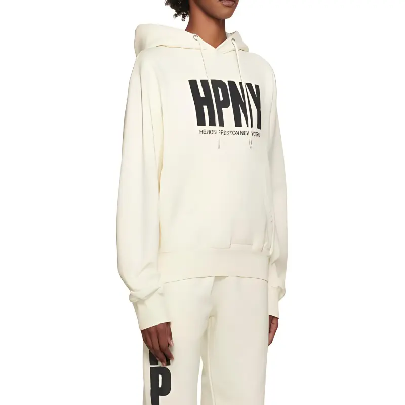 HERON PRESTON Logo print Cotton Hoodie-3