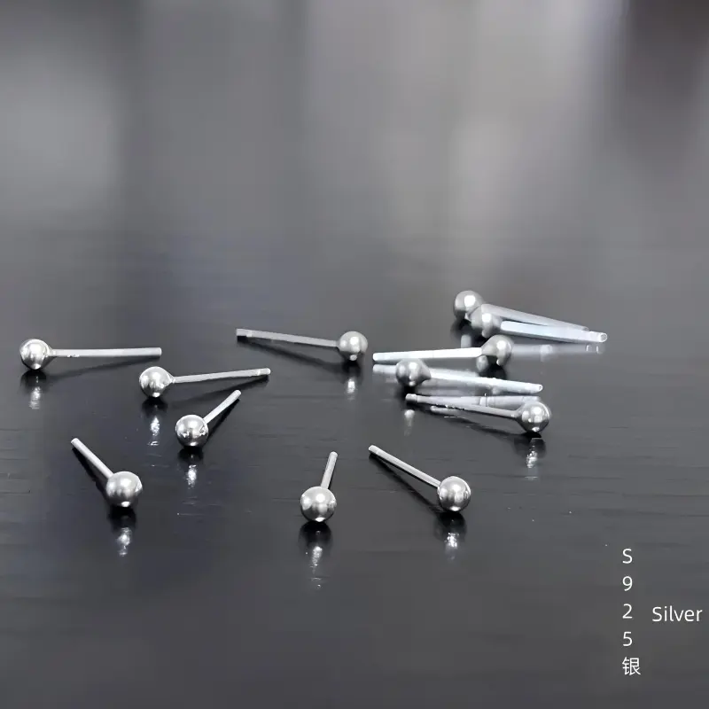 A CONG Studio S925 Silver Stud Earrings Women's-1