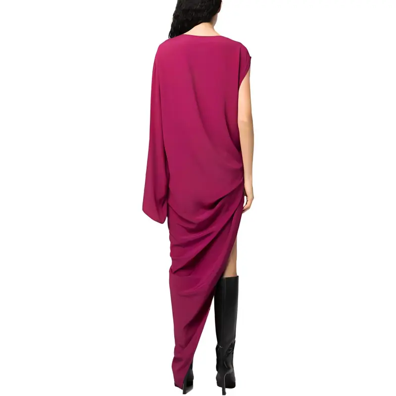 RICK OWENS Asymmetric Crewneck Maxi Dress-2
