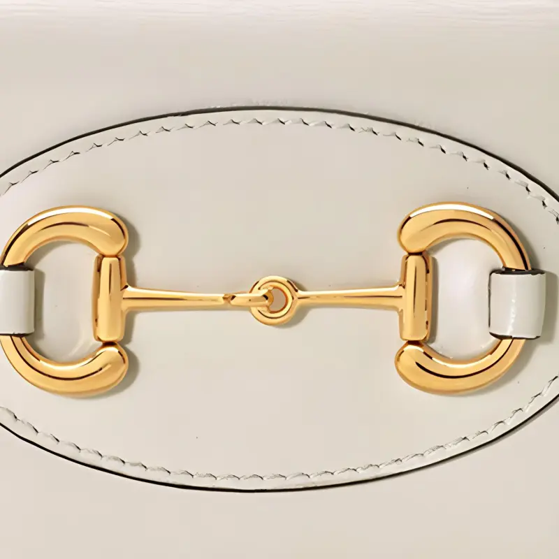 GUCCI Horsebit 1955 Leather Double-Fold Wallet Card Holder Women's White-6