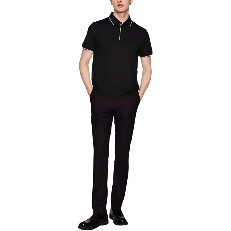 JODOLL Suit Trouser Men's Black Red-1
