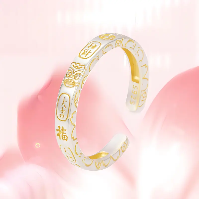 LAOYINFANG S925 Silver Rings Unisex-1