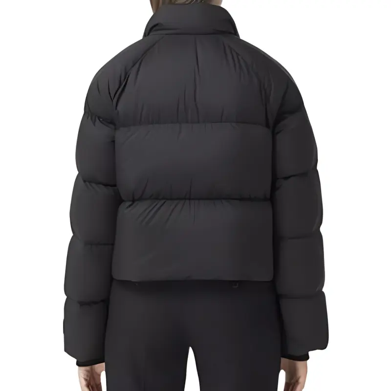 Burberry Short Padded Jacket Black/Beige-3