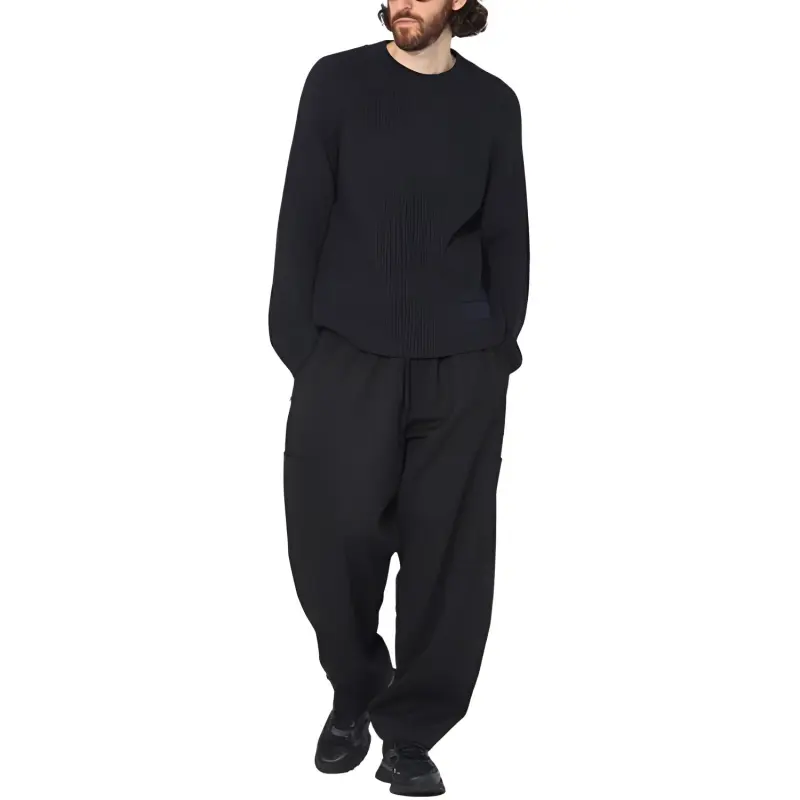 Marine Serre Ribbed Knit Crewneck Jumper-2