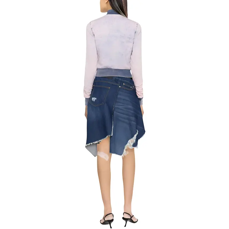 DIESEL D-Emy Distressed Denim Bomber Jacket-1