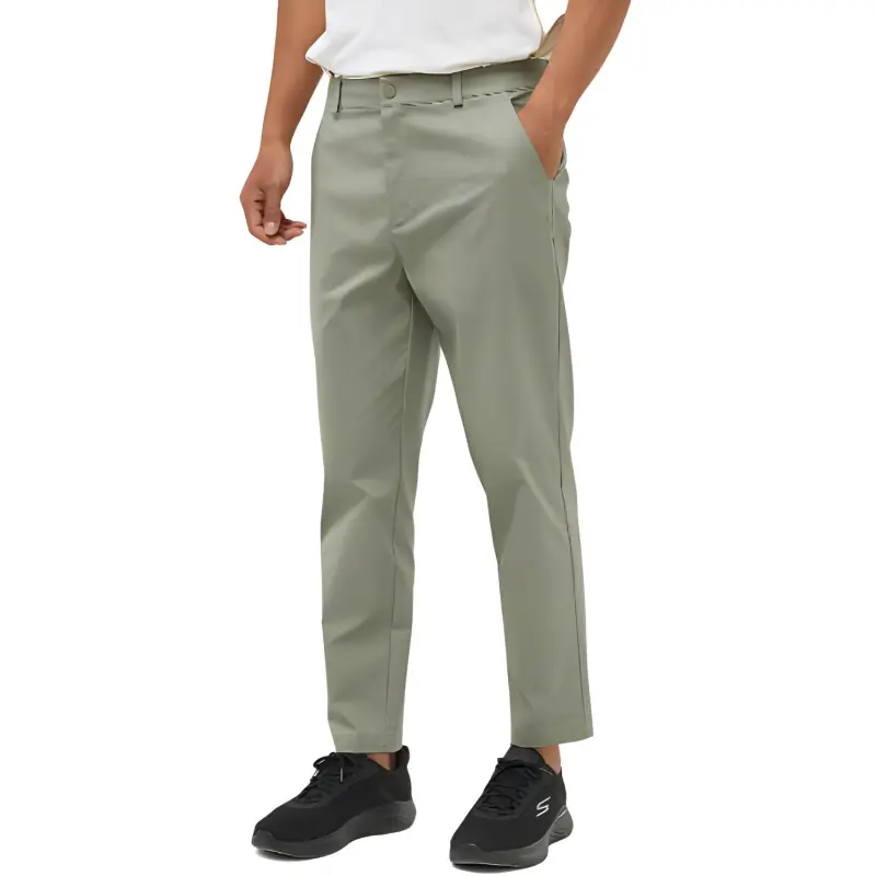 Skechers Sports Life Collection Casual Pants Men's Rock Blue Grass Green-1