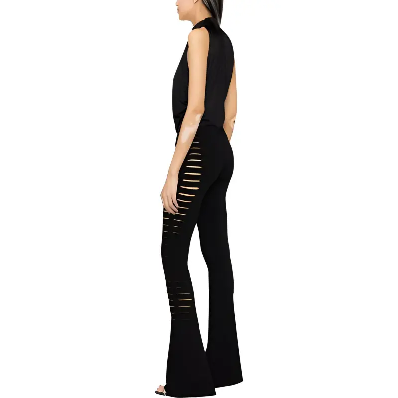 VERSACE Blouse Fabric Jersey Top 'Black'-3