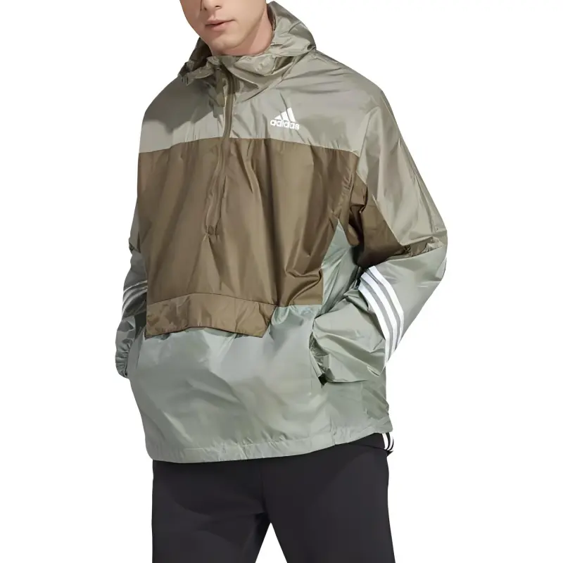 Adidas Windbreaker Jackets Men Green-1