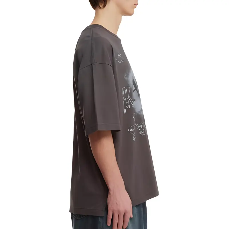 Maison Mihara Yasuhiro Graphic Printed Crewneck T Shirt-5