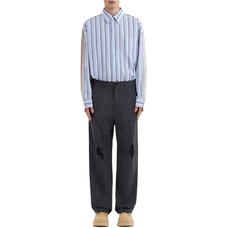 MARNI Tropical Wool Cargo Pants-1