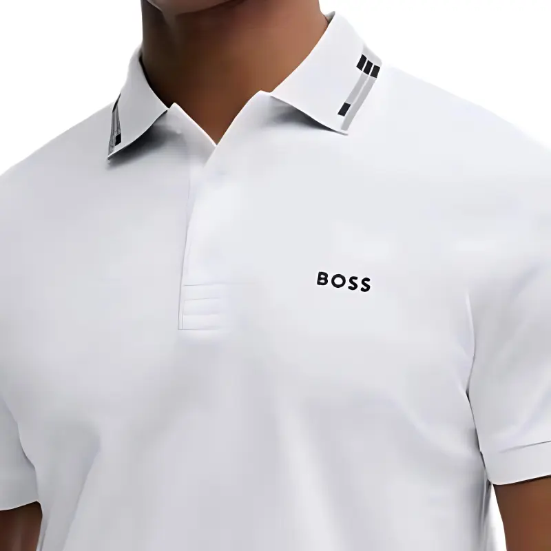 HUGO BOSS Logo print Polo Shirt-4