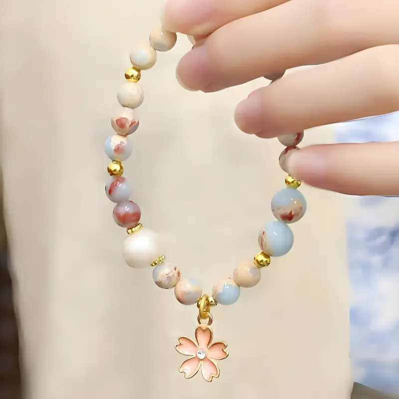 Zhen Hu Pavilion Shoushan Stone Jade Bracelets Women's-1