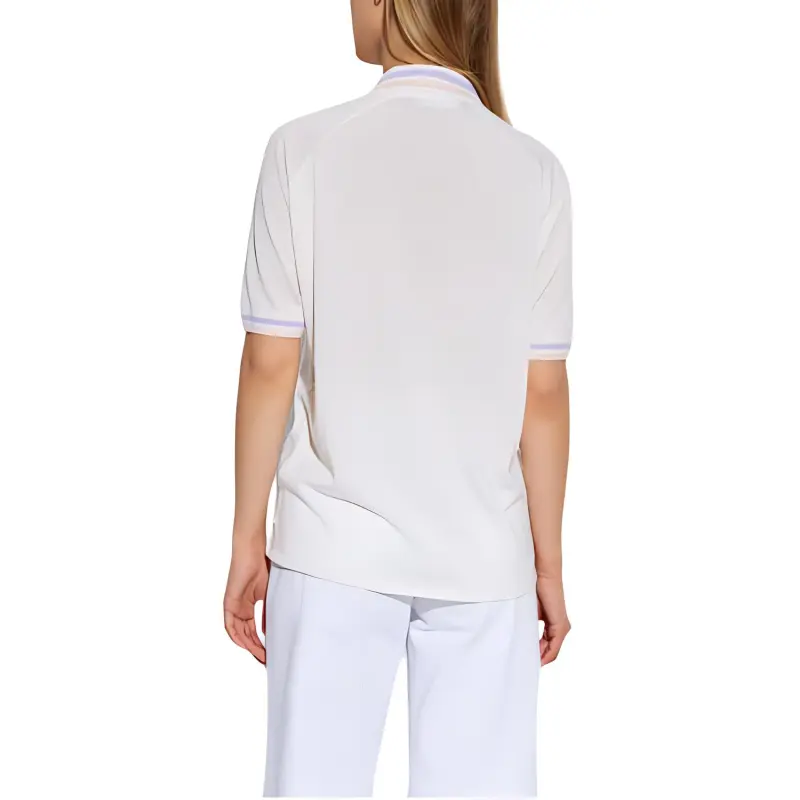 VERSACE Short-Sleeved Knitted Polo Shirt-3