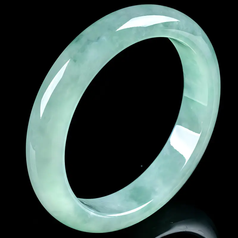 PUPAN Glutinous Jade Jadeite Bangles Women's-3