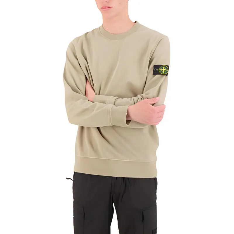 STONE ISLAND Logo Patch Crewneck Sweatshirt-1