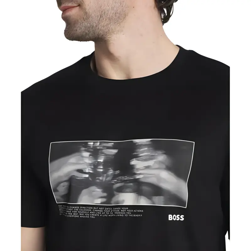HUGO BOSS Graphic print Cotton T shirt-2