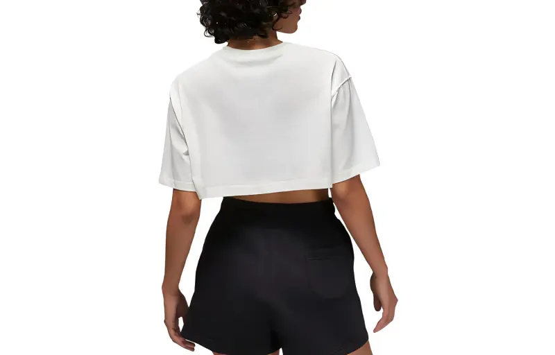 Jordan Sport Crop Tops Women's Sail White-1