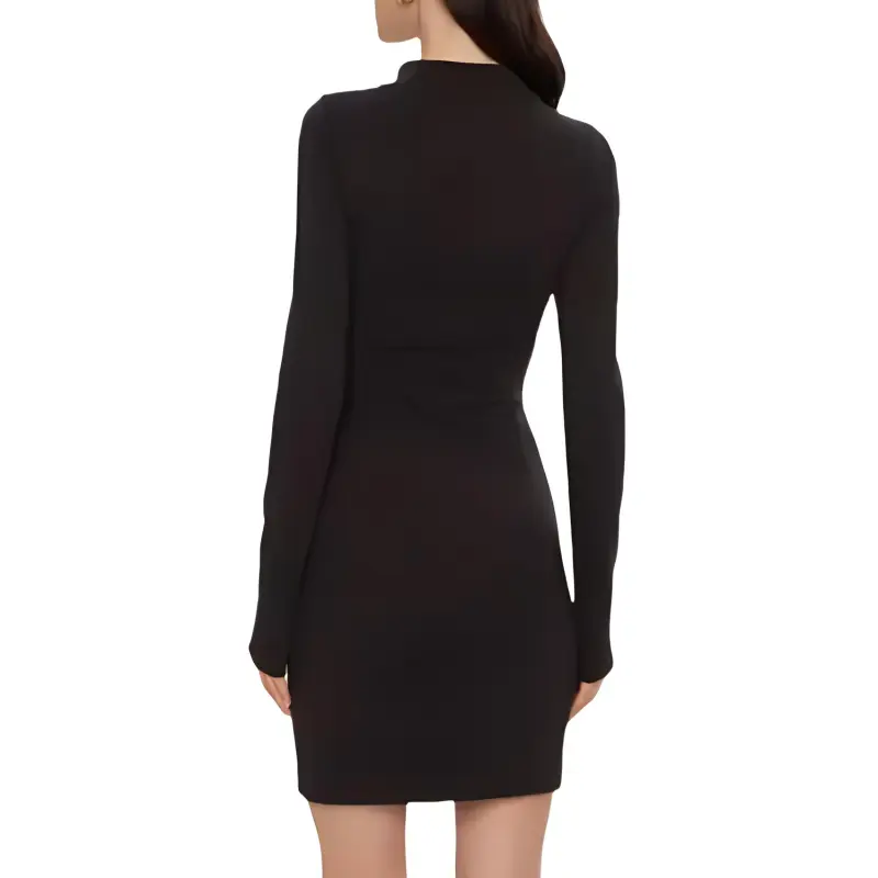 CALVIN KLEIN Long Sleeved Dresses Women's Black-4