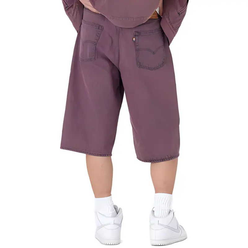 Levis SS23 PRIDE Series Denim Shorts Men Purple-5