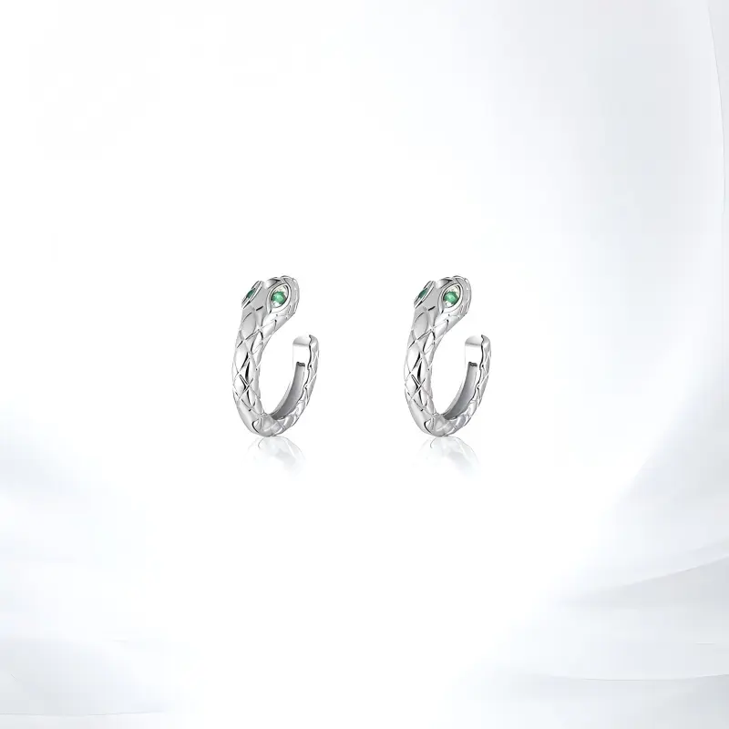 GLOIRE Zircon Clip On Earrings Unisex-1