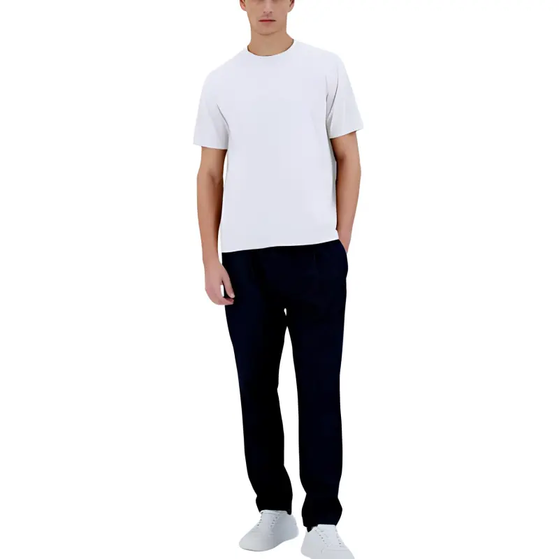HERNO Short Sleeved Crewneck T Shirt-4