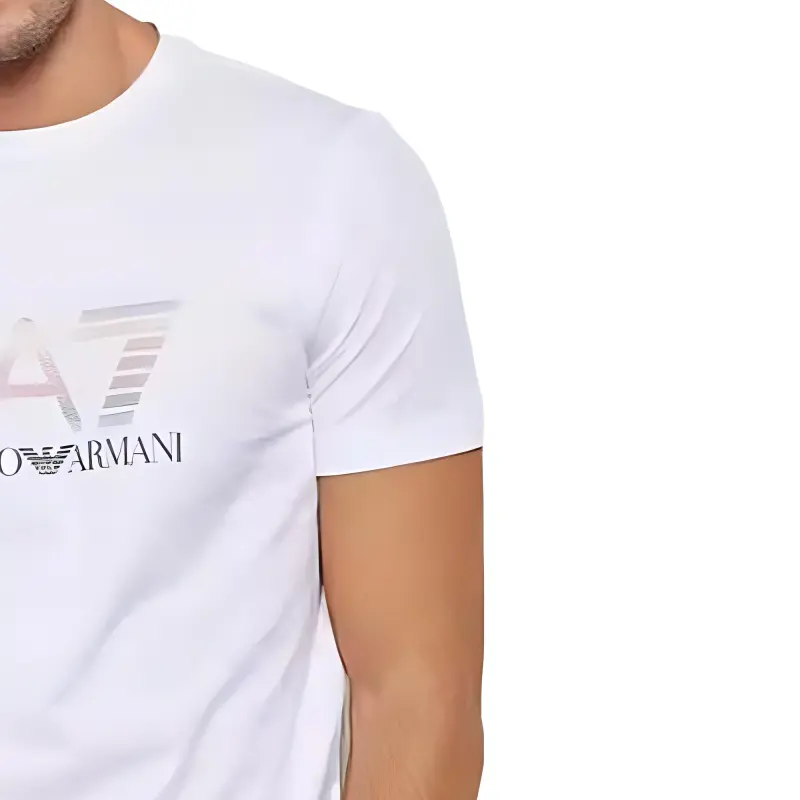 EMPORIO ARMANI EA7 Pullover T Shirt Men's White-2