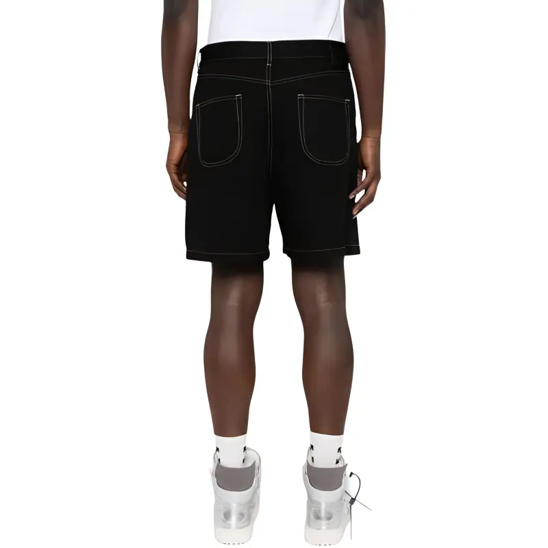 OFF WHITE Embroidered logo Denim Shorts-1
