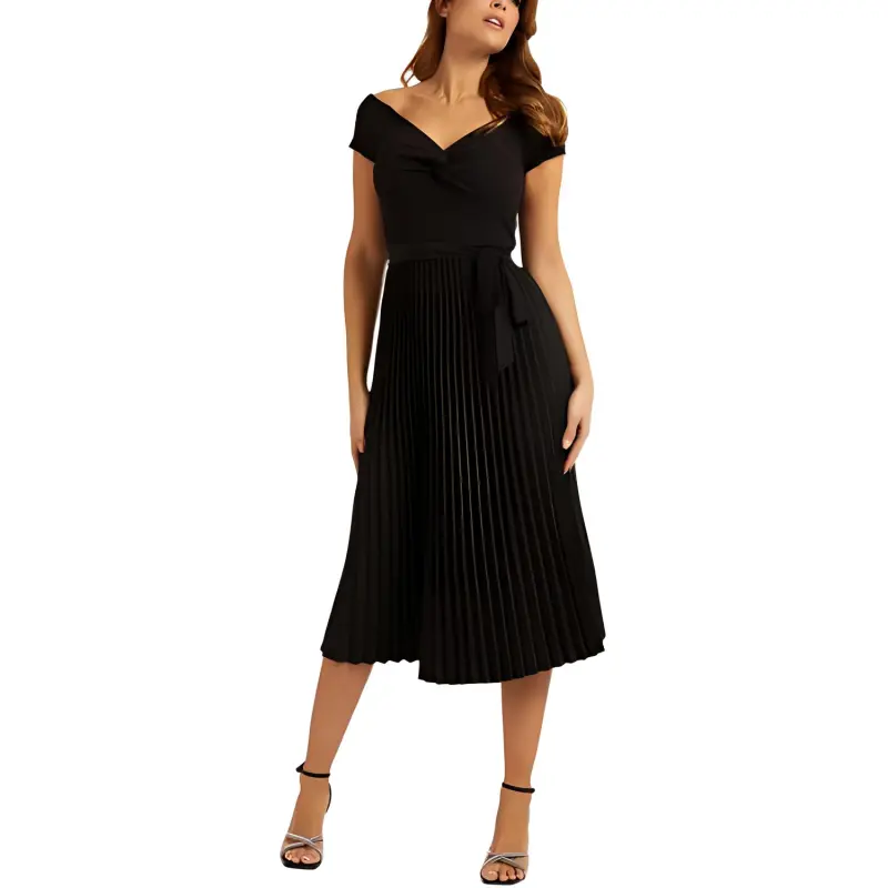 GUESS Short Sleeved Dresses Women's Black-1