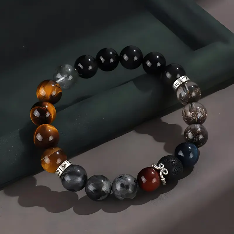 COLIMIDA Tiger's Eye Stone Bracelets Unisex-2