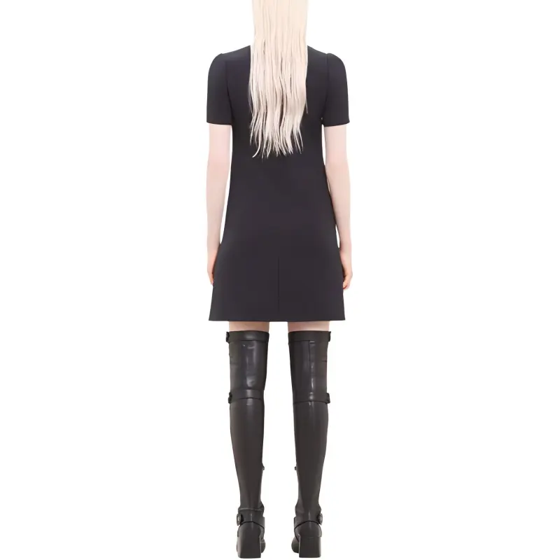 COURREGES Holistic Buckle Twill Dress-3