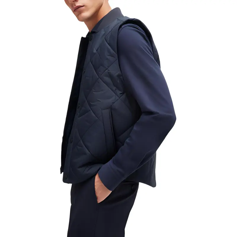 HUGO BOSS Diamond Quilted Water Repellent Regular Fit Gilet-3