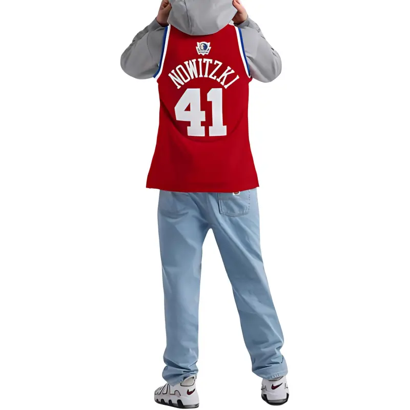 Mitchell Ness Basketball Jerseys Unisex Red-2