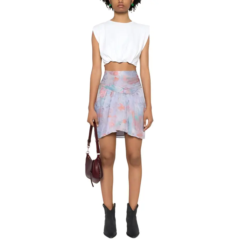 IRO NIGHT Theoline Silk Mini Skirt-1