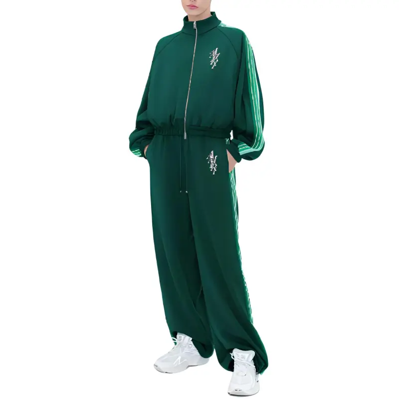 AMIRI Stack Track Jacket Jackets & Coats Women's Green-4
