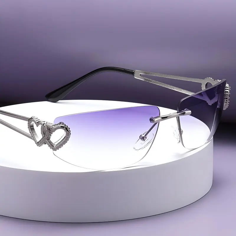 LILY&LOTTY Metal Irregular Shape Sunglasses Unisex-2