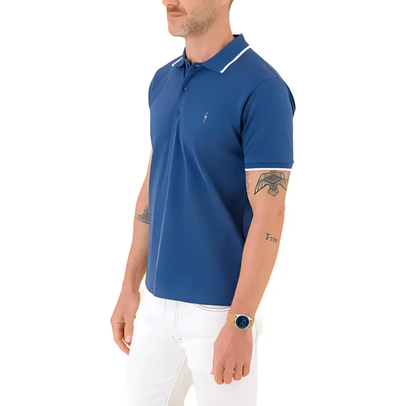 Agnes B. Polo Shirts Men Blue-3
