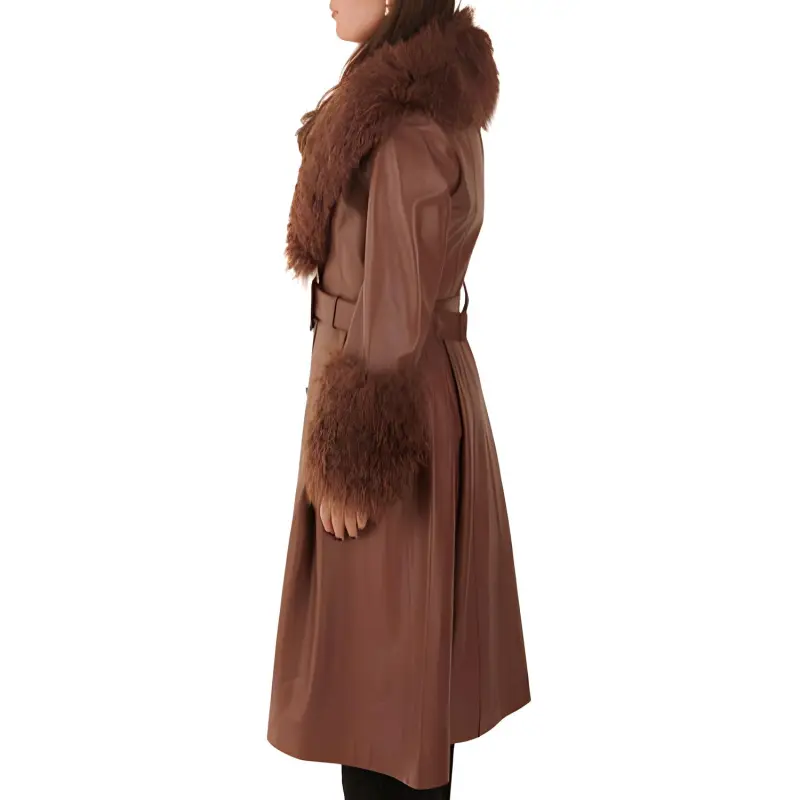 Saks Potts Coats Women's Brown-3