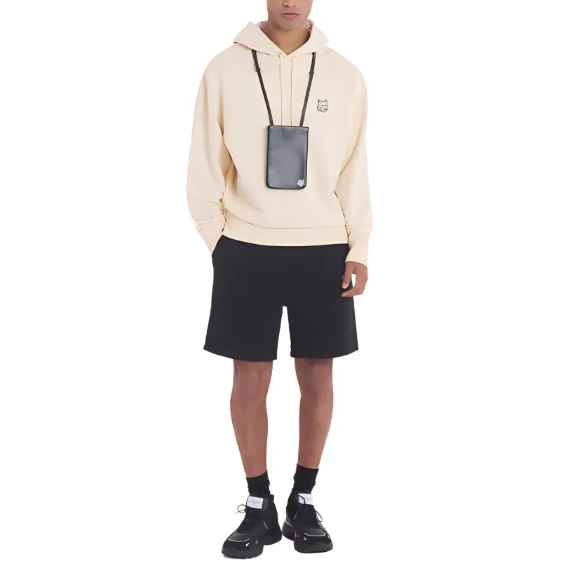 Maison Kitsune Fox Head Patch Drawstring Hoodie-2