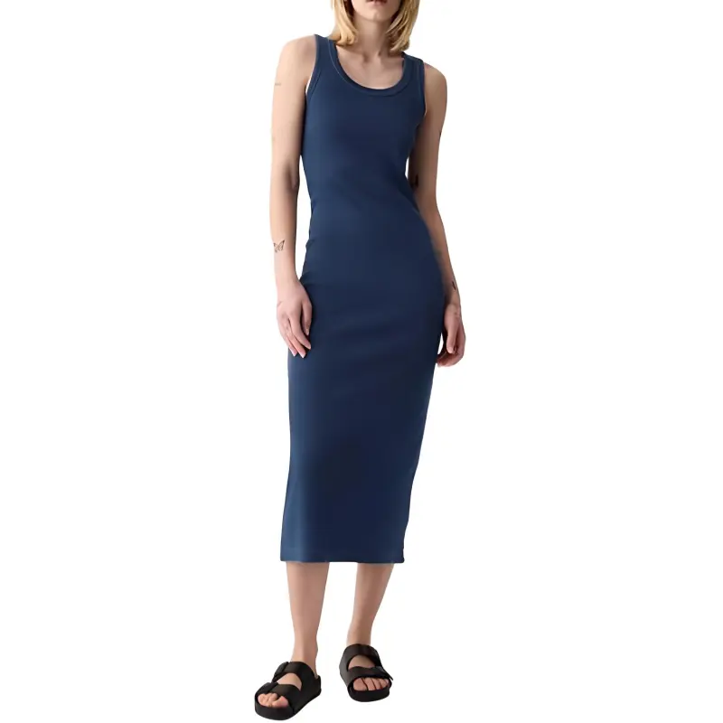 GAP Sleeveless Dress Women's Medium Blue-1