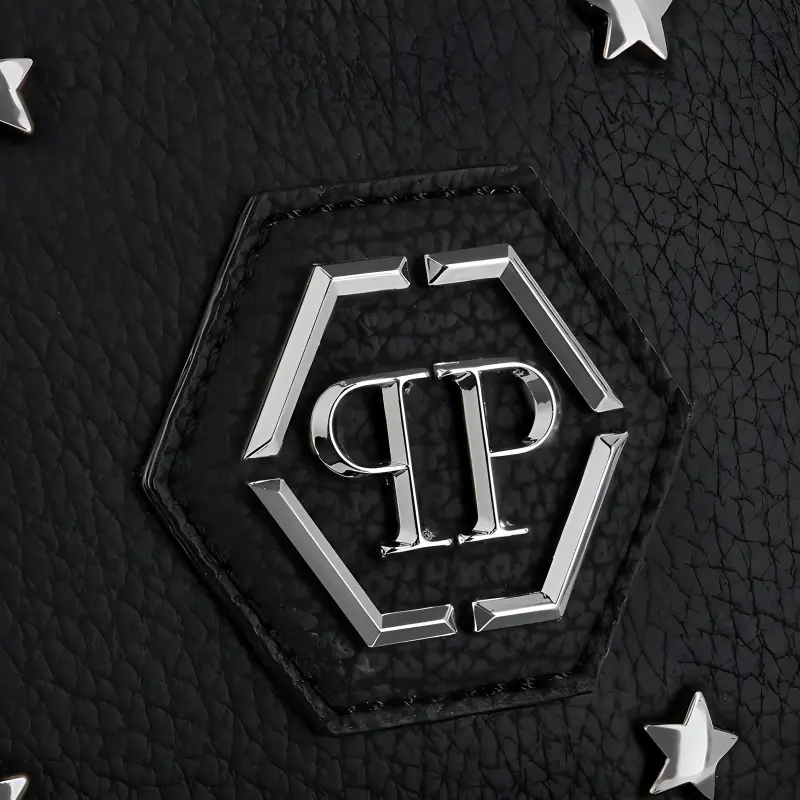 PHILIPP PLEIN Polyester Backpack Unisex Black-4
