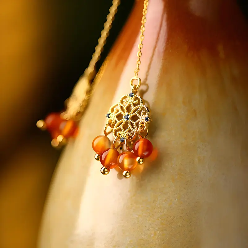 Phoenix Nirvana Alloy Part Drop Earrings Women's-5