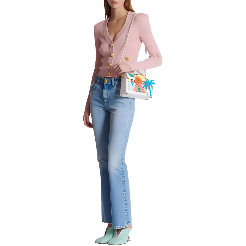 BALMAIN Flared Denim Jeans-1