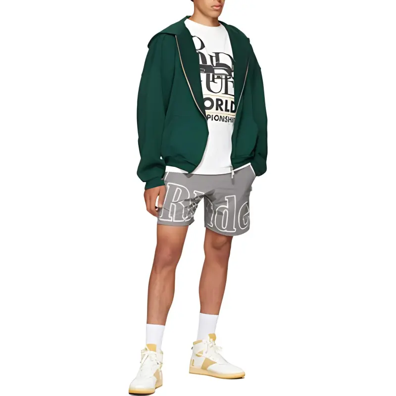 RHUDE Sports Shorts Men Gray-2