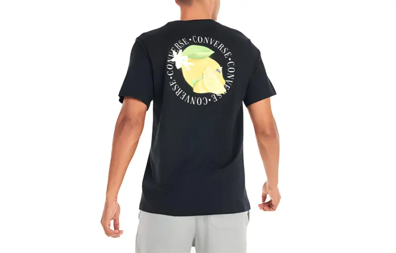 Converse Fresh Lemon T Shirts Unisex Black-1